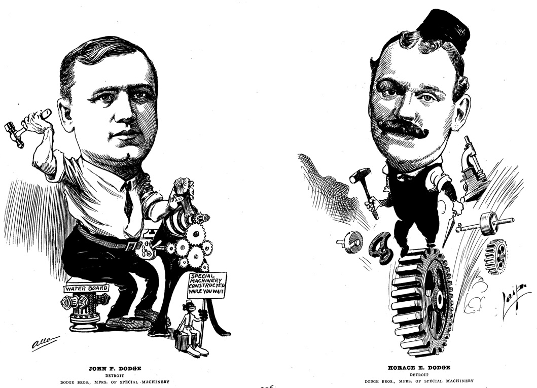 John and Horace Dodge (Our Michigan Men, 1905)